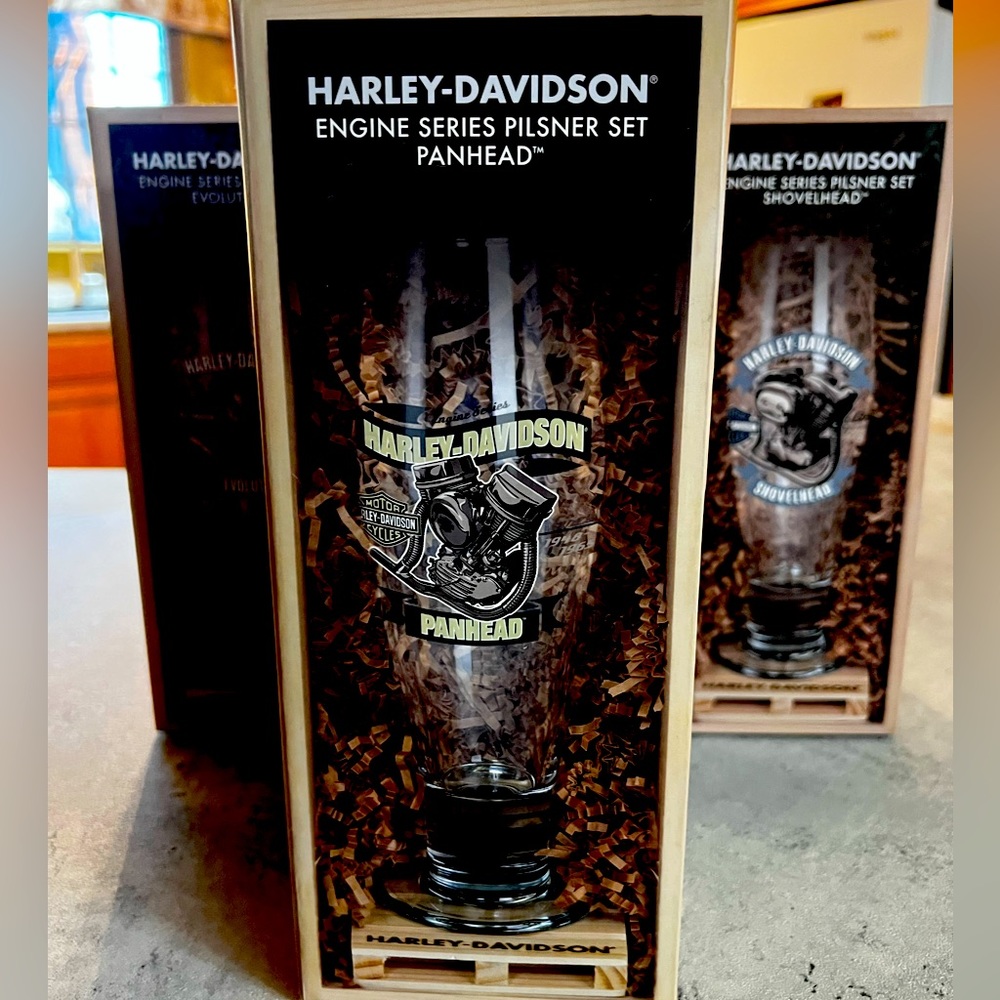 Harley Davidson Pilsner glasses